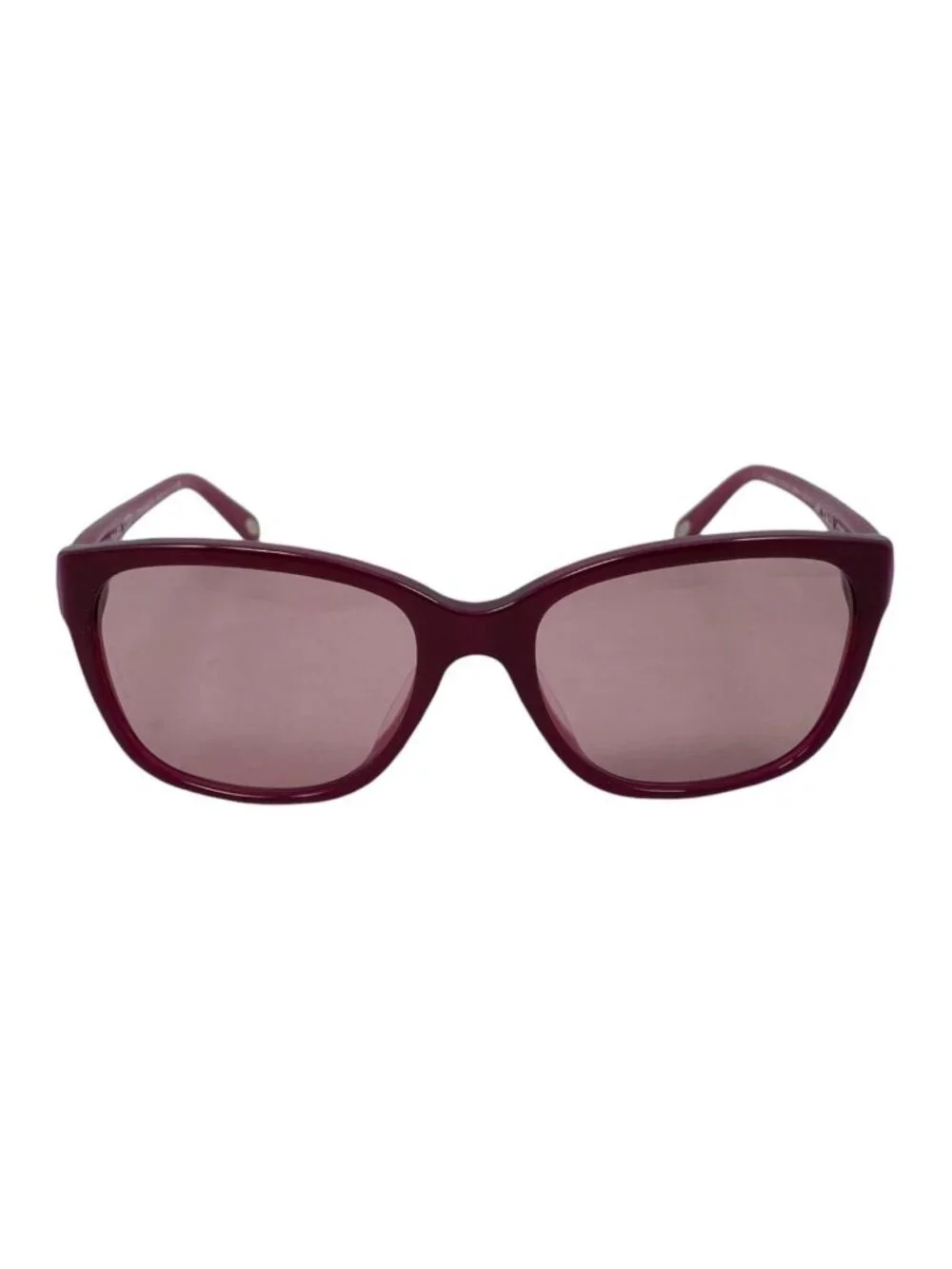 Tiffany & Co Sunglasses Logo Wine Red Bordeaux Silver Eyewear